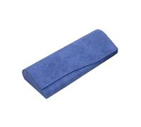 Ayztantine Funda de Gafas Blanda de Cuero Hard-shell Spectacle Case Men Women Glasses PU Leather Portable Anti-extrusion Sunglasses Storage Box Folding Eyewear Pouch(Blue)