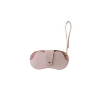Ayztantine Funda de Gafas Blanda de Cuero Soft Lychee Pattern PU Leather Glasses Bag Retro Sunglasses Case Portable Myopia Frame Simple Eyeglasses Eyewear Storage(Pink)