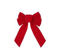 Ayztantine Lazos Arbol Navidad Adorno for árbol de Navidad con Lazo Grande Terciopelo Rojo for Decorar el Ambiente y paisajismo Frontal(Color 1)