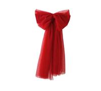 Ayztantine Lazos Arbol Navidad Exquisitos Adornos Colgantes con Forma de Lazo Grande for árboles Navidad(30cm,Wine Red)