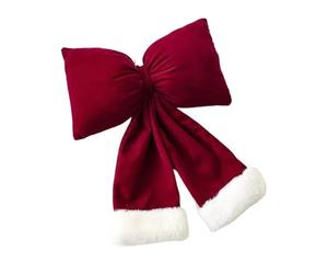 Ayztantine Lazos Arbol Navidad Gran Lazo navideño de Terciopelo con Acabado Tridimensional for árbol Hotel(Color 1)