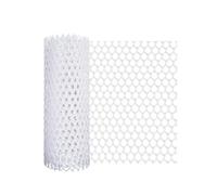 Ayztantine Malla de Alambre de Pollo Galvanizada Plastic Wire Mesh Fence Chicken Wire Mesh 300 * 40cm Poultry Netting for Poultry Dogs Rabbit Snake Barrier&Gardening(White)