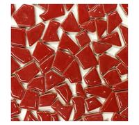 Ayztantine Mosaicos Manualidades 122 g de Porcelana Poligonal for Manualidades, Materiales for Hacer mosaicos de cerámica, 1-4 cm de Largo, 1-4 g/Unidad, 3,5 mm de Grosor.(Red)