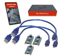 AZ-Delivery LGT8 Nano V3 - Microcontrolador de placa con LGT8F328P y CH340, compatible con Arduino Nano, frecuencia de reloj de 32 MHz, con pines presoldados y cable USB, incluye libro electrónico