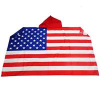 AZ FLAG Bandera de Estados Unidos 150 x 90 cm, Capa Bandera Americana 100% poliéster con mangas integradas, Body Flag americano - USA