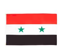AZ FLAG - Bandera de Siria - Grande (1,5 x 2,4 m) - Estandarte sirio de poli ster 100D con dos ojales met licos - Resistente a la decoloraci n -