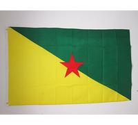 AZ FLAG - Bandera Guayana Francesa - 150x90 cm - Bandera De Guyane Française - Francia 100% Poliéster ligero Con Ojales de Metal integrados - 80g