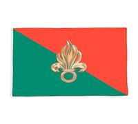AZ FLAG Bandera Legión Extranjera Francesa 150x90 cm 2 Ojales | Uso interior y exterior Enseña del ejército francés costuras dobles y bordes reforzados con ojales metálicos poliéster 100D