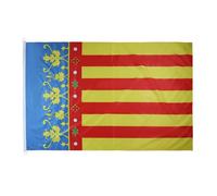 AZ FLAG Bandera Náutica Comunidad Valenciana 150x90 cm Anillas Plástico | Uso exterior y náutico Enseña náutica resistente a la intemperie con costuras dobles y bordes reforzados poliéster de malla