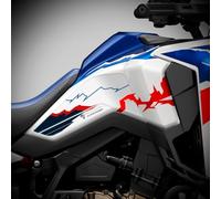Az Graphishop - Adhesivos laterales para depósito de resina 3D compatibles con Honda Africa Twin CRF 1100 L 2025, protección contra golpes y arañazos, accesorios para moto, fabricado en Italia FM-1186