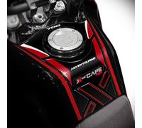 Az Graphishop GP-6006 - Protector de depósito de resina 3D compatible con Moto Morini X-Cape 700, protección contra golpes y arañazos, fabricado en Italia GP-6006 (Black Ebony)