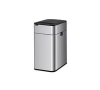Az4bC5d6 Cocina Cubo de basura con sensor inteligente for el hogar tapa, baño, inodoro, cocina, sala estar, oficina, embalaje automático, botes gran capacidad Papelera(Silver,15L)