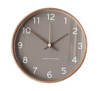 Az4bC5d6 Reloj de Cocina Reloj de decoración Simple for Sala Estar Madera Maciza 10 Pulgadas, Reloj Cuarzo silencioso, Pared, Adecuado for oficinas, Salas y Estudio Decorativo(Grey,14inch)