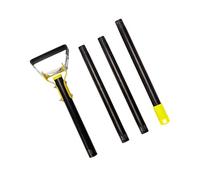 Azada de acero inoxidable con agarre ergonómico para un deshierbe eficiente en el jardín y cultivo del suelo, azada manual de deshierbe