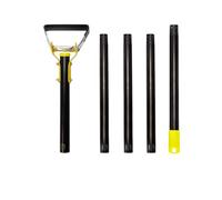 Azada de acero inoxidable con mango ergonómico para una eliminación eficiente de césped de jardín y aflojamiento del suelo, herramienta profesional resistente con mango largo para una fácil