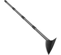 Azada de Jardín, Azada Herramienta de Jardín Azada de Jardín Triangular con Cuchilla Afilada para Cavar, Desyerbar, Cortar y Perder Tierra - Mango de Metal con Longitud Ajustable (152cm)