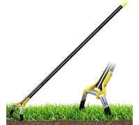 Azada de jardín Scuffle - Azada de jardín para deshierbar con mango largo, ajustable, 76-182 cm, color negro