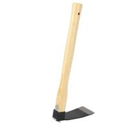 Azada de jardinería con de madera, herramienta de excavación pequeña, ergonómica y resistente para desmalezar, plantar, cultivar, hoja de acero al carbono duradera, de madera