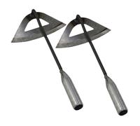 Azada pequeña hueca de mano para jardinería, hecha de acero al manganeso, especial para desherbar.