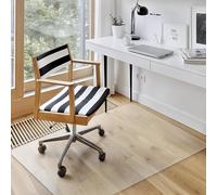 azadx oficina/casa escritorio silla alfombrilla PVC Dull polaco Chairmat protección suelo, 36 "x 48" para suelos duros, multiusos suelo pantalla, transparente