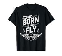 Azafata De Vuelo Nacida para Volar Aviacion Amor por Camiseta