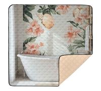 Azalea - Elegante alfombra de juego suave y gruesa para bebé, para interiores y exteriores, lavable, para bebés y niños pequeños, 50 x 50 pulgadas