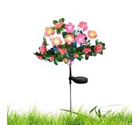 Azalea - Luces solares de flores para exteriores, luces de jardín impermeables | Flores solares alimentadas por energía solar, flores solares impermeables al aire libre, decoración de jardín para
