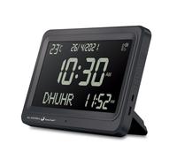 Azan Reloj Automático Digital Mundial 8 Azan Sonidos de Oración Musulmana Reloj para Decoración del Hogar (Todo Negro)