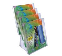 Azar 252311 Four-Tier Letter Size Brochure Holder for Counter, 2-Pack