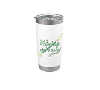 Azar no es fácil, mujeres divertidas jardinería Vaso térmico de acero inoxidable de doble pared