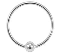 AZARIO LONDON Delicado aro de nariz de plata de ley con forma de BCR - Anillo de nariz pequeño - Piercing de nariz, Plata de ley, No es una piedra preciosa