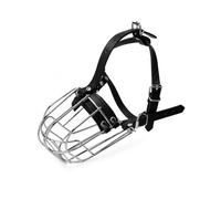 Azarton bozal para Perro de Metal Talla M - bozal de Rejilla Ajustable para Perros medianos y Grandes - protección Anti mordidas Que Permite jadear, Beber y Dar premios