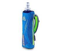 Azarxis Bolsa de Mano Nylon Running con Botella de Agua Flexible Deporte para Correr Maratón Senderismo (Azul - botella de 500ml)