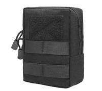 Azarxis EDC Bolsa de Cinturón Táctical Militar Bolsillo Táctico Molle Riñoneras Multifuncional para Senderismo Camping Caza Juego de Guerra CS (01 - Negro)