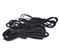 Azatemgo Paquete de 4 Goma Recambio Tumbona, Cordones Elasticos Tumbonas Gravedad Cero,Cordón Elástico Repuestos Tumbona Universal (Negro)