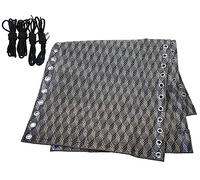 Azatemgo Tela de Repuesto Tumbona con 4 Goma Recambio Tumbona, Kit Repuestos Tumbona, 160 x 43 cm,Rombo