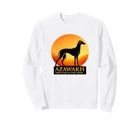 Azawakh Silueta Puesta del Sol Raza Antigua Sudadera