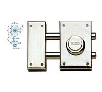 Azbe M56955 - Cerrojo bulones con boton 16/60 hn hierro niquelado