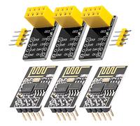 AZDelivery 3 pcs ESP8266-01S ESP-01S Modulo WiFi con Adaptador Breadboard Compatible con Arduino con E-Book Incluido!
