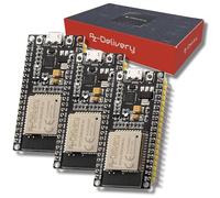 AZDelivery 3 x ESP32 ESP-WROOM-32 NodeMCU Modulo Wifi + Bluetooth Dev Kit C Placa de Desarrollo 2.4 GHz Dual Core con Chip CP2102 (sucesor del ESP8266) compatible con Arduino con E-Book incluido!