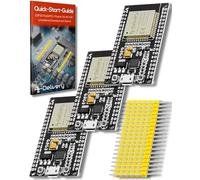 AZDelivery 3 x ESP32 NodeMCU Modulo WiFi + Bluetooth Dev Kit C Placa de Desarrollo con Chip CP2102 Compatible con Arduino con E-Book Incluido! (Version no soldada)