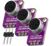 AZDelivery 3 x GY-MAX4466 Electret Microfono Amplificador, Breakout Sensor MAX4466 Compatible con Arduino y Raspberry Pi con E-Book Incluido!