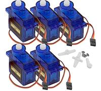AZDelivery 3 x Micro Servo Motor compatible con SG90 9G para RC Robot Avión Helicóptero Compatible con Arduino con E-Book Incluido!