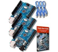 AZDelivery 3 x Microcontrolador ATmega328P Tarjeta Placa de Desarrollo con Cable USB con E-Book Incluido!