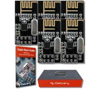 AZDelivery 3 x Modulo Wireless Compatible con NRF24L01 de 2.4GHz Compatible con Arduino, ESP8266, Raspberry Pi, etc. Compatible con Arduino con E-Book Incluido!