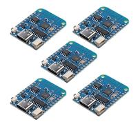 AZDelivery 5 módulos WiFi D1 Mini V4 NodeMCU ESP8266EX con conector USB-C compatible con Arduino, incluye libro electrónico