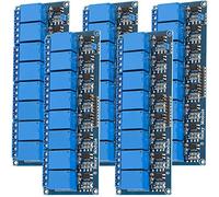 AZDelivery 5 pcs 8 Canales Modulo Rele 5V con Optoacoplador Low-Level-Trigger Compatible con Arduino con E-Book Incluido!