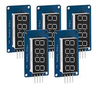 AZDelivery 5 x 4 Digitos 7-Segmentos Digital Tube Compatible con TM1637 LED Display Modulo con Clock Display Compatible con Arduino y Raspberry Pi con E-Book Incluido!