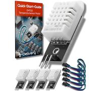 AZDelivery 5 x DHT22 AM2302 Sensor de Temperatura y Humedad con Placa y Cable compatible con Arduino y Raspberry Pi con E-Book incluido!