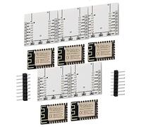 AZDelivery 5 x ESP8266 ESP-12F versión Mejorada a ESP-12E WLAN WiFi Module con Placa Adaptadora Compatible con Arduino y Raspberry Pi con E-Book Incluido!